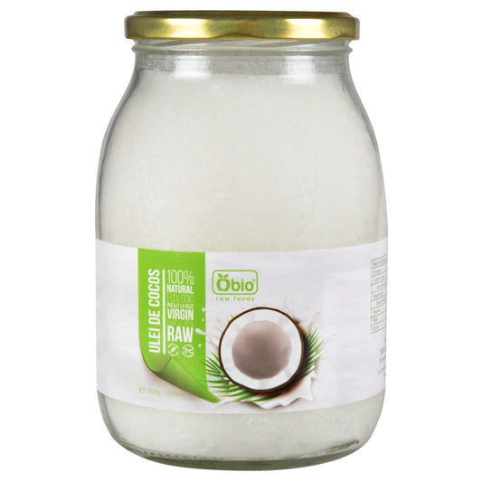 Ulei de cocos virgin raw bio 1000ml OBIO - Obio - Ulei si