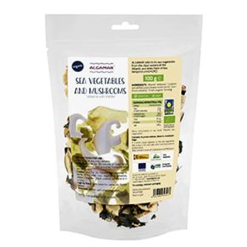 Alge marine cu ciuperci shiitake raw 100g Algamar - Algamar