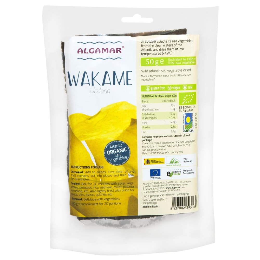 Alge Wakame eco 50g Algamar - Algamar - Altele
