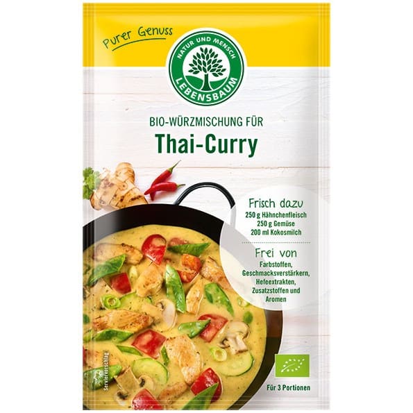 Amestec BIO de condimente pentru Thai-Curry 23 g LEBENSBAUM