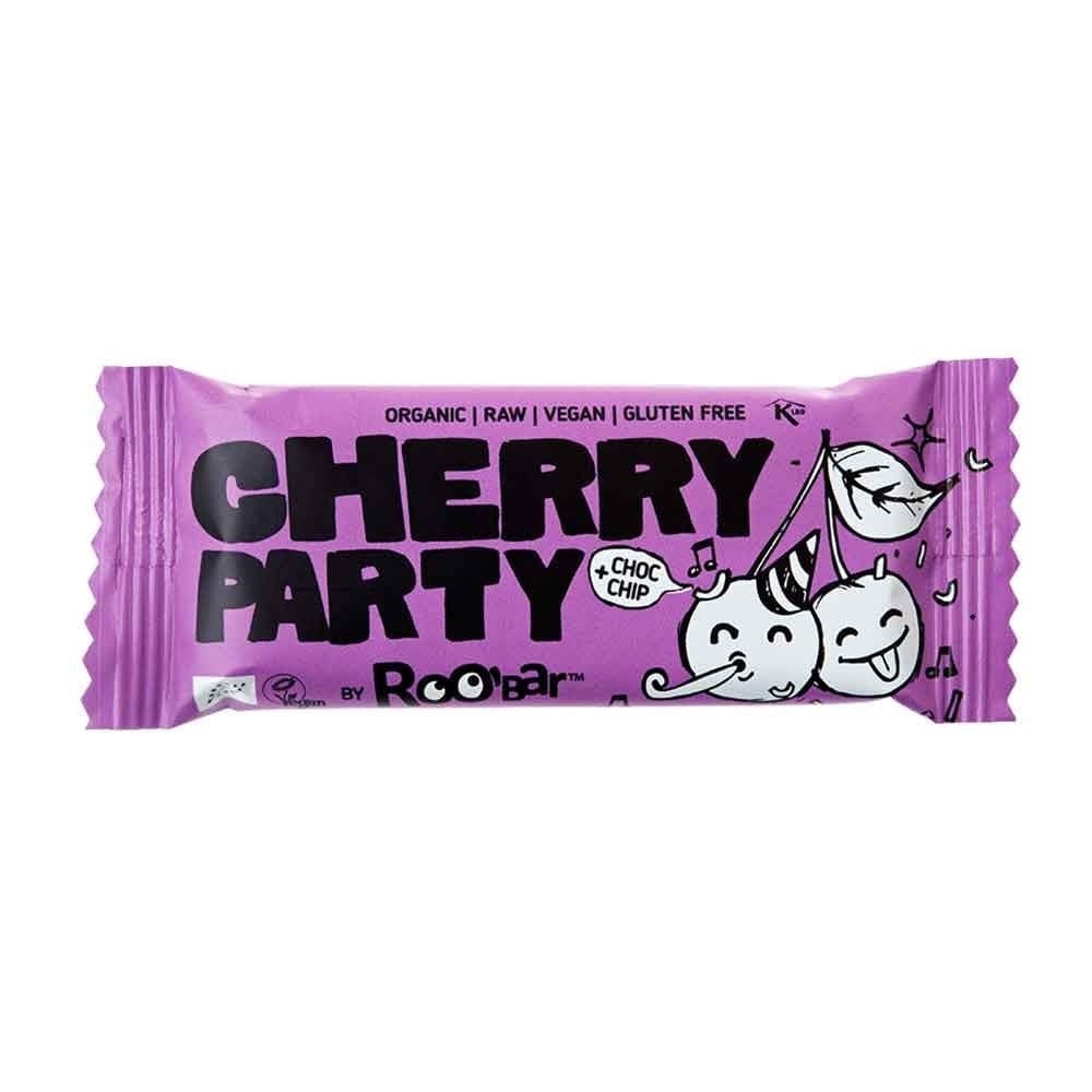 Baton Cherry Party raw bio 30g Roobar - Roobar - Batoane si