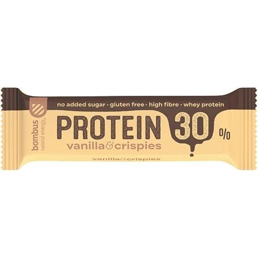 BATON PROTEIC CU VANILIE SI CRISPIES 30% PROTEINE 50G