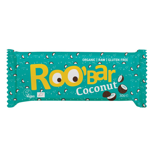 Baton Roobar chia + cocos raw eco 30g - Roobar - Batoane si