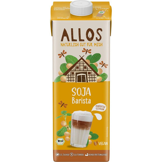 Bautura de soia Barista FARA GLUTEN 1L - Allos - Lapte