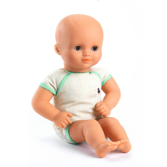 Bebelus cu body verde Djeco - Djeco - Jucarii 0-12 luni
