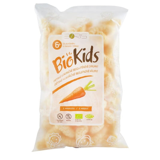 BioKids Pufuleti BIO cu morcovi 55 g - Bonitas BioKids