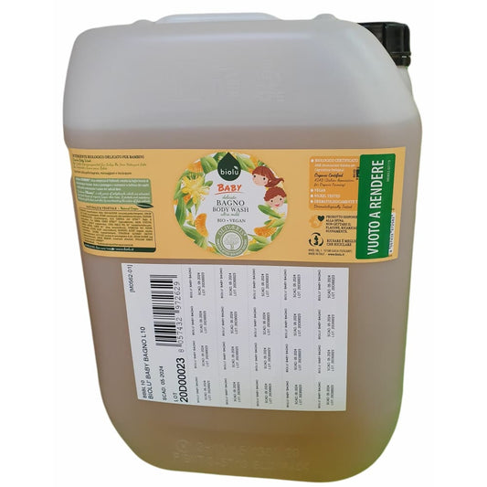Biolu Gel de dus ecologic cu ulei de mandarin pentru copii