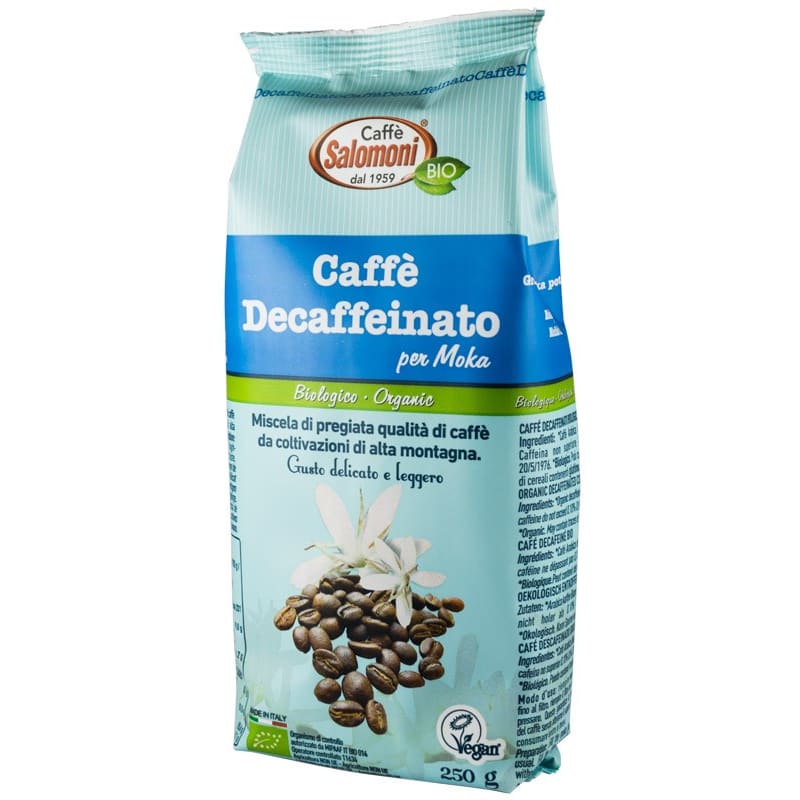 Cafea BIO decofeinizata 250 g Salomoni - Caffe Salomoni -