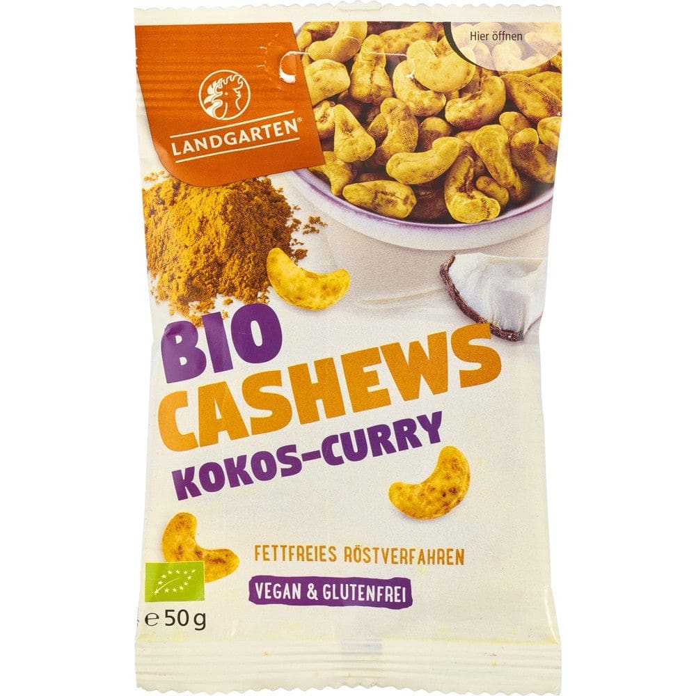 Caju cu cocos - curry 50g - Landgarten - Nuci seminte si