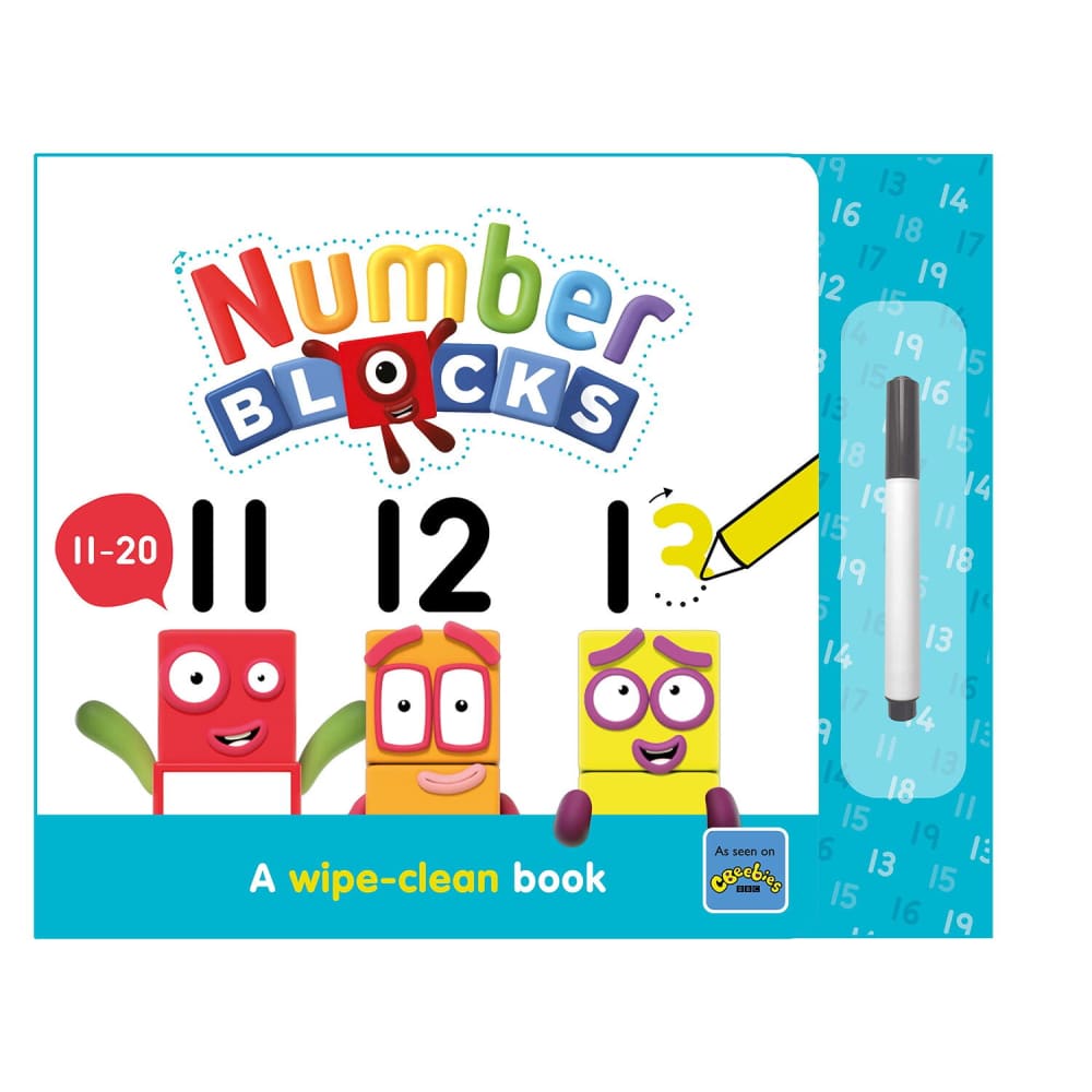 Carticica Scriu si sterg - Numberblocks 11-20 - Numberblocks