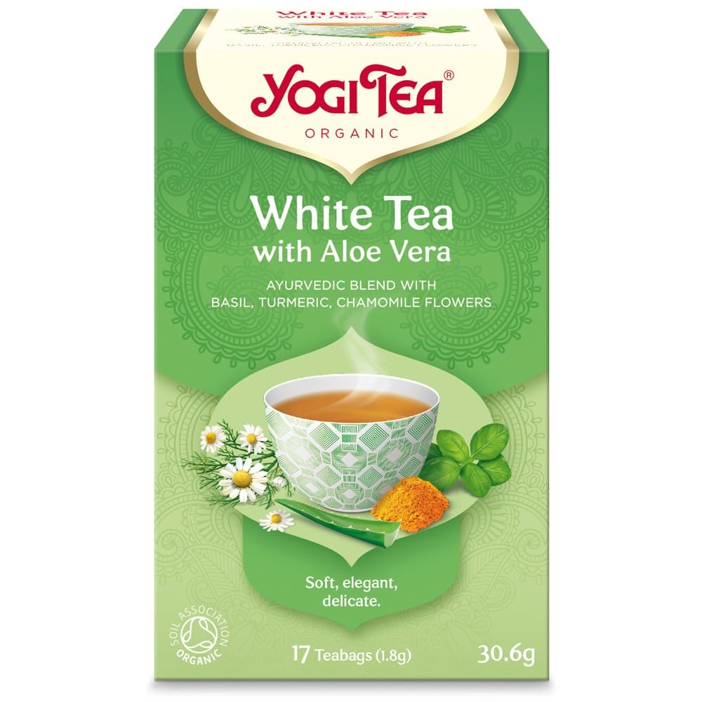 Ceai Bio Alb cu Aloe Vera 17 pliculete 30.6gr Yogi Tea -