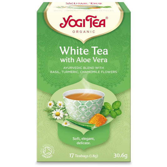 Ceai Bio Alb cu Aloe Vera 17 pliculete 30.6gr Yogi Tea -