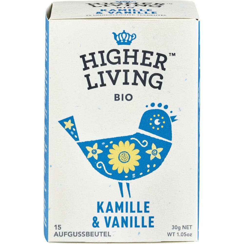 Ceai bio cu musetel si vanilie 30g - Higher Living - Ceaiuri