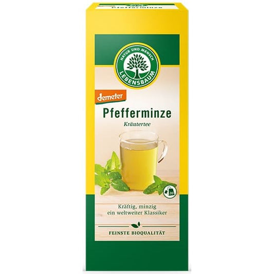 Ceai BIO din frunze de menta 20*1.5gr 30g LEBENSBAUM -