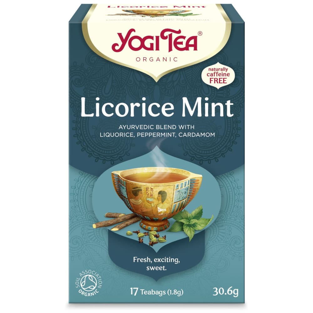 Ceai Bio LEMN DULCE si MENTA 17 pliculete 30.6 g Yogi Tea -