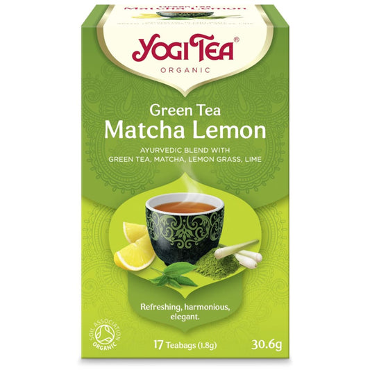 Ceai Bio VERDE Cu MATCHA SI LAMAIE 17 pliculete 30.6g Yogi