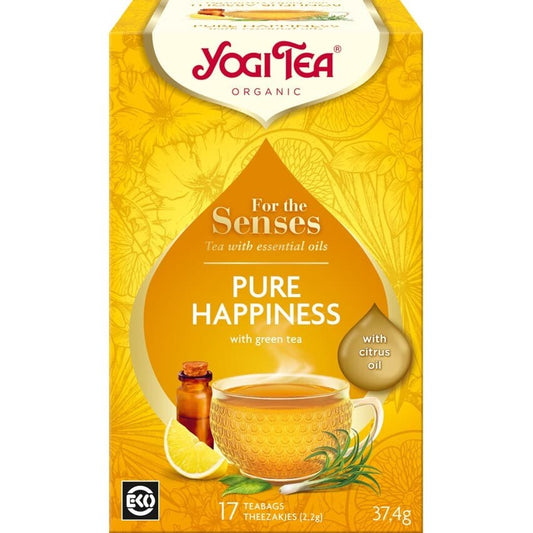 CEAI CU ULEI ESENTIAL FERICIRE PURA BIO 37.4G Yogi Tea