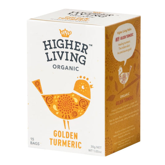 Ceai GOLDEN TURMERIC eco 15 plicuri Higher Living - Higher