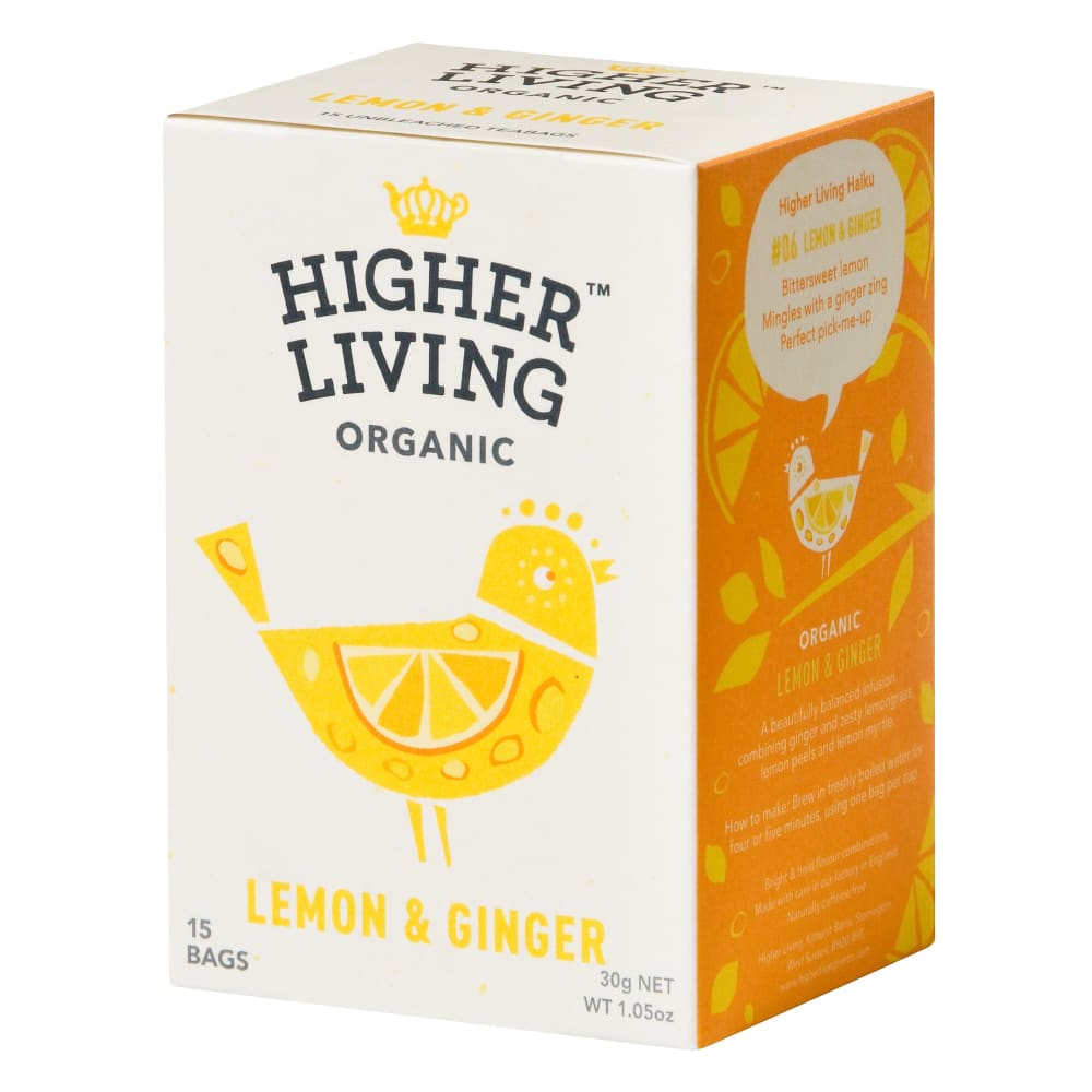 Ceai lamaie si ghimbir eco 15 plicuri Higher Living - Higher