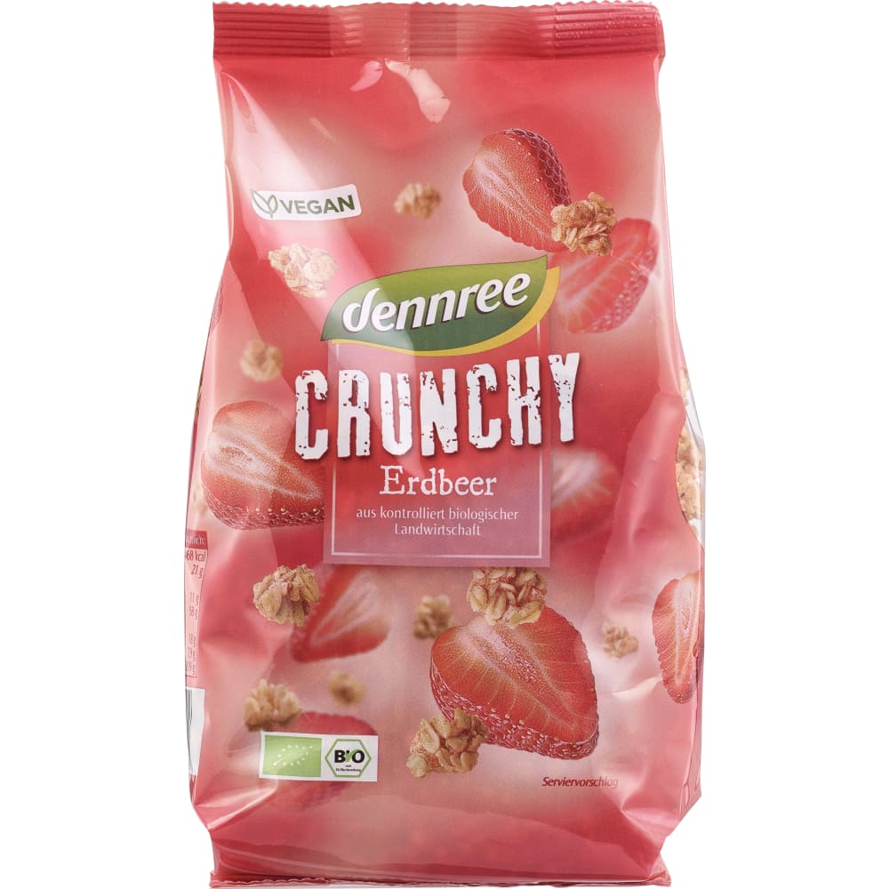 Cereale crunchy cu capsuni bio 375g Dennree - Dennree