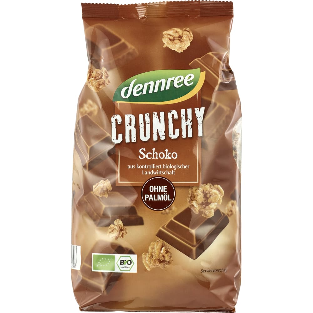 Cereale crunchy cu ciocolata bio 750g Dennree - Dennree