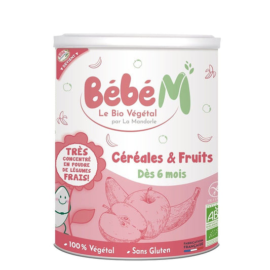 Cereale + fructe pentru bebeluși - de la 6 luni 400g - Bébé