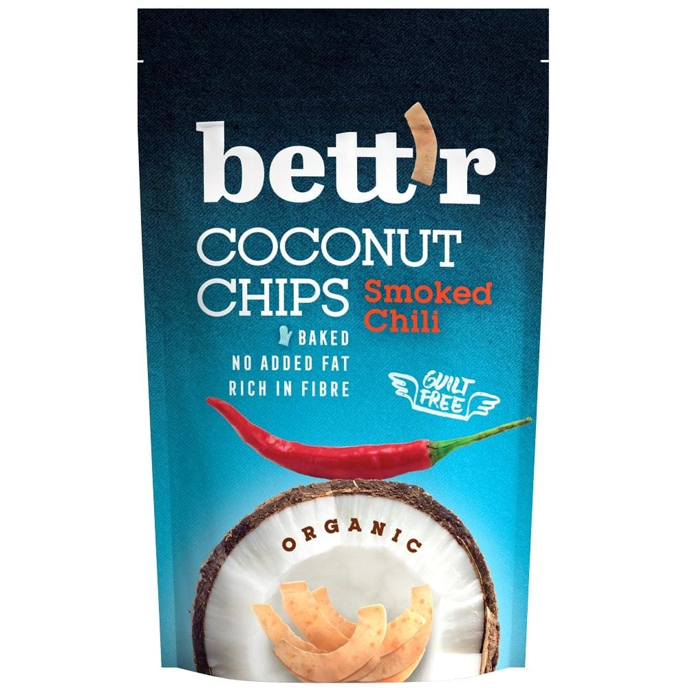 Chips de cocos cu chilli eco 70g BETTR - Bettr - Batoane si