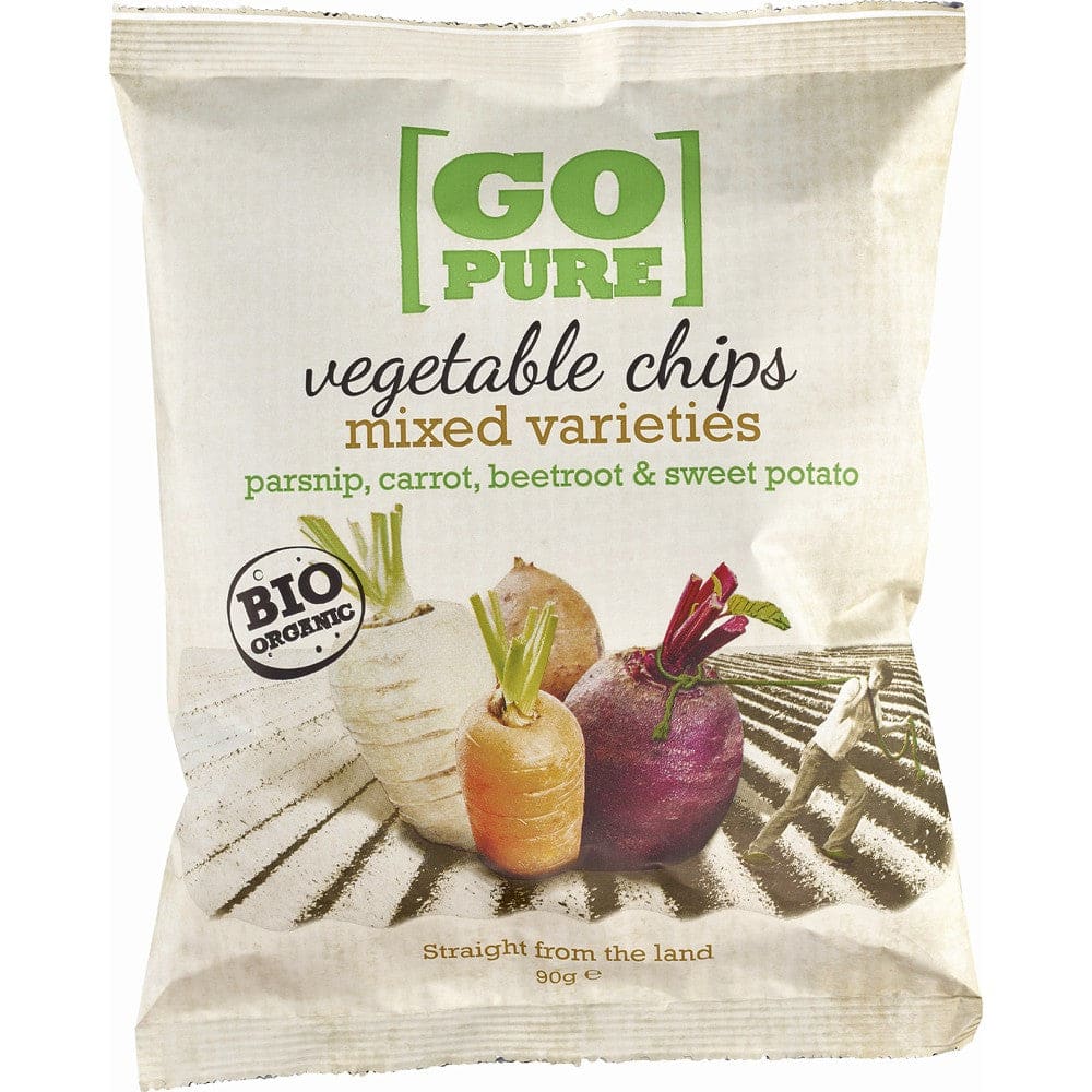 Chipsuri din legume bio 90g - Go Pure - Batoane si snack-uri
