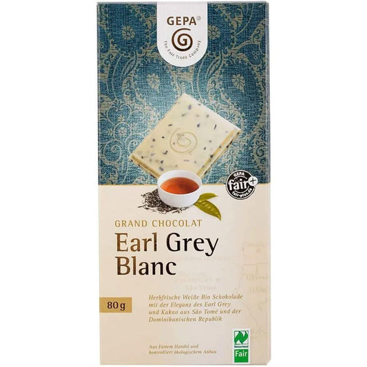 Ciocolata alba Bio cu ceai negru Earl Grey si ulei de