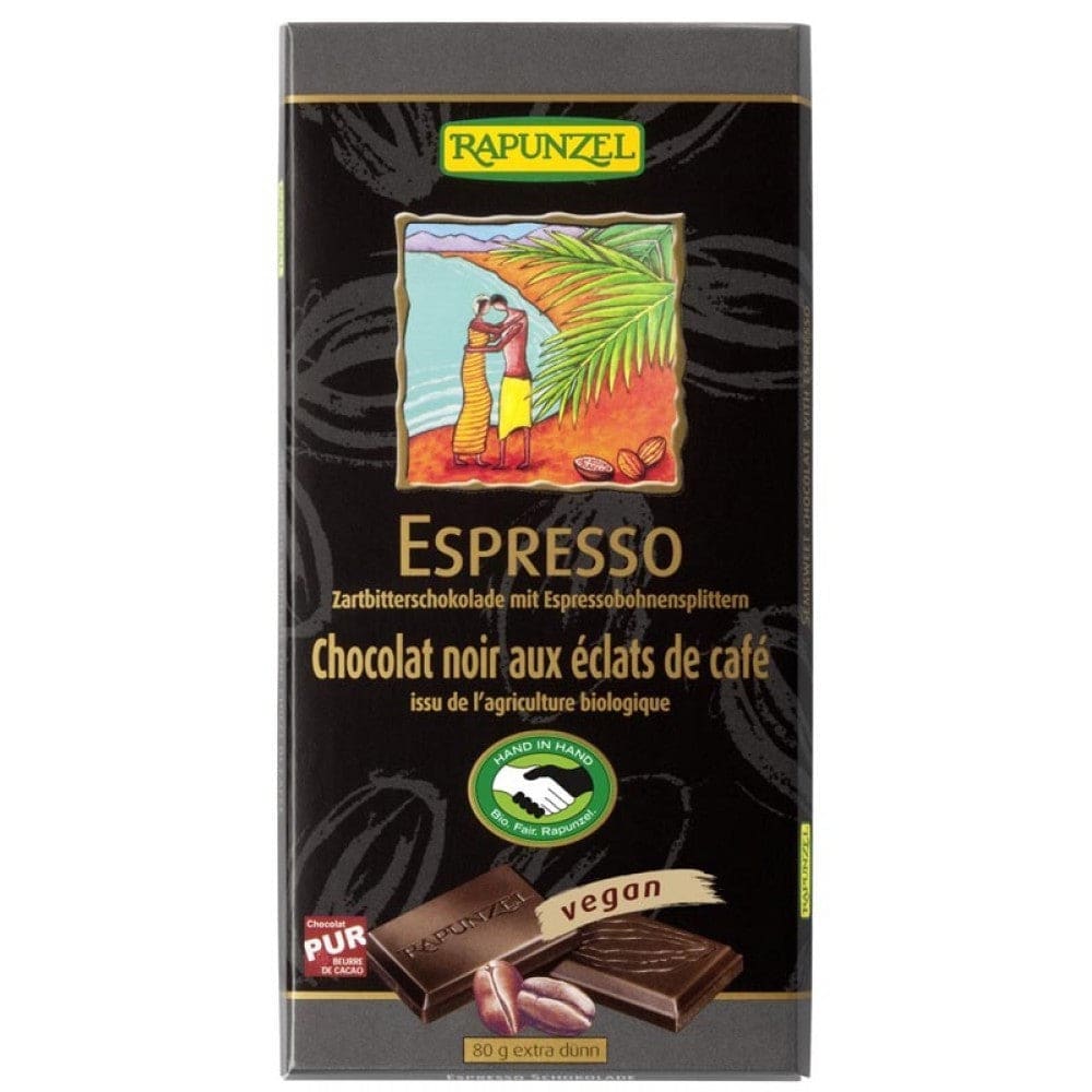 Ciocolata bio amaruie cu espresso si 55% cacao HIH 80g -