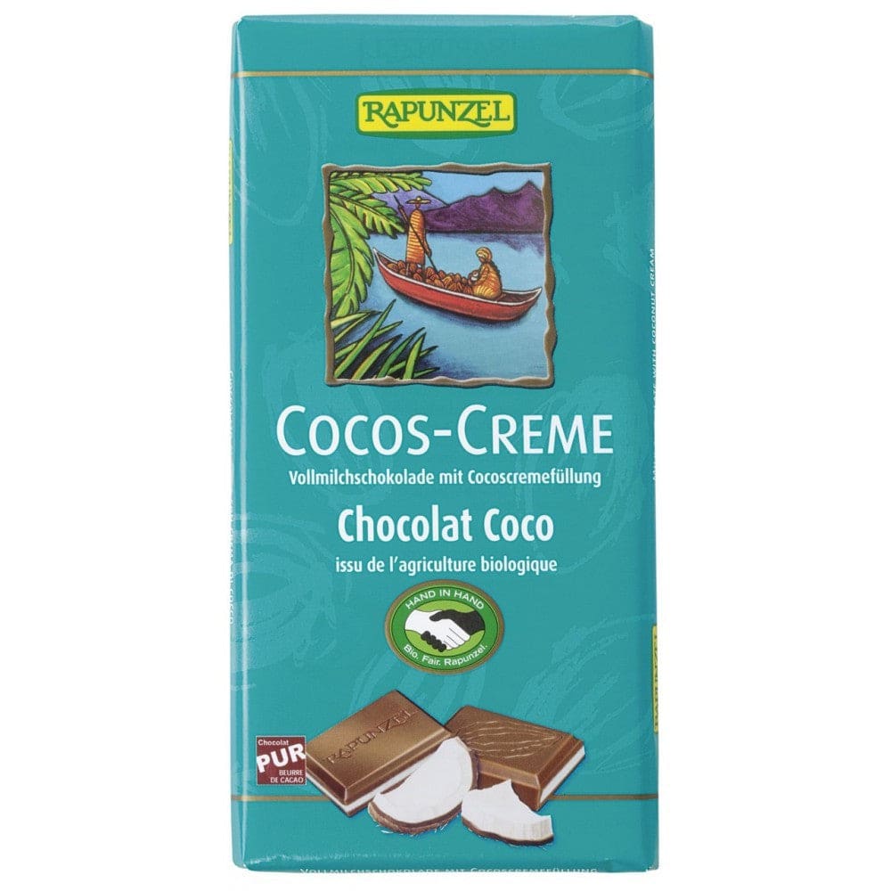 Ciocolata bio cu crema de cocos HIH 100g - Rapunzel -