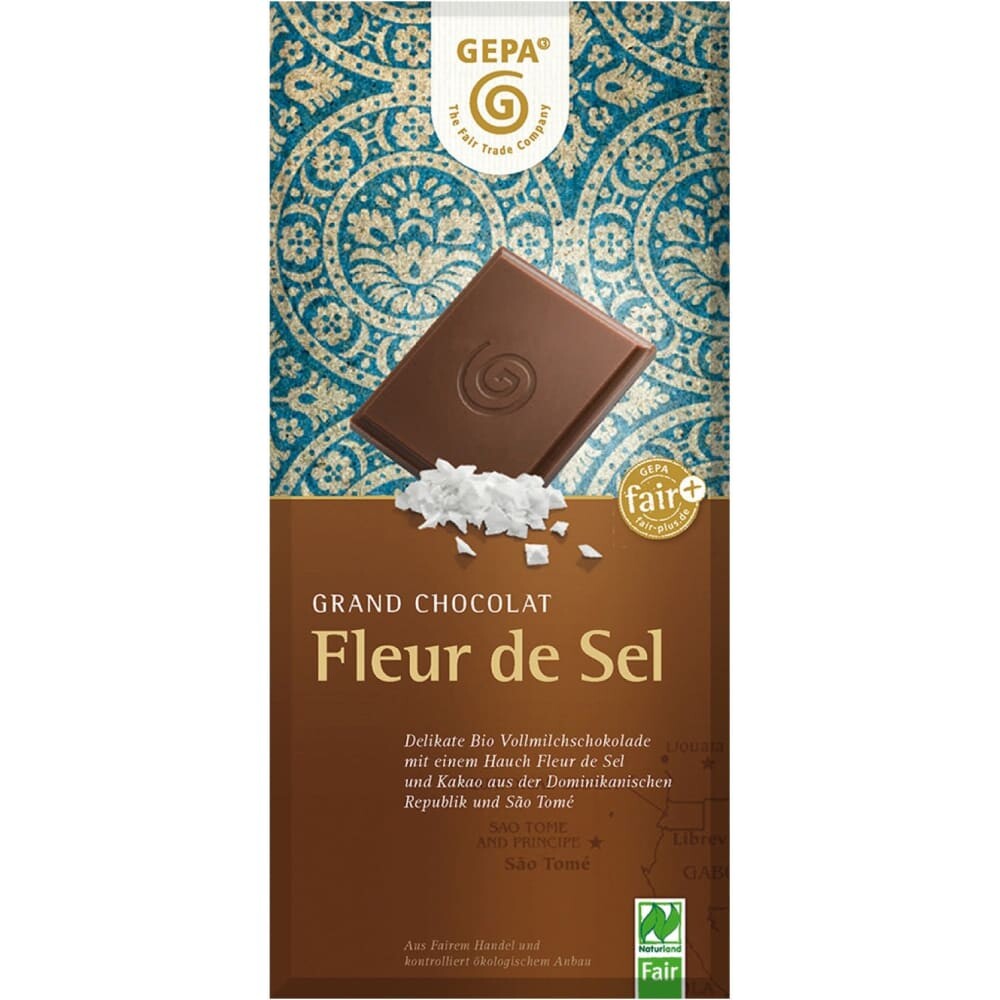 Ciocolata Bio cu lapte si sare,100 gr Gepa - Gepa