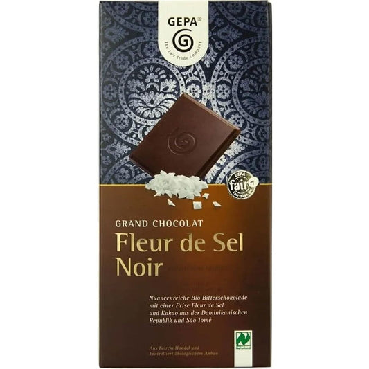 Ciocolata Bio neagra Fleur de Sel Noir,100 g Gepa - Gepa