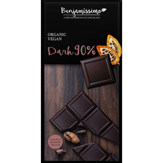 Ciocolata neagra 90% bio 70g Benjamissimo - Benjamissimo
