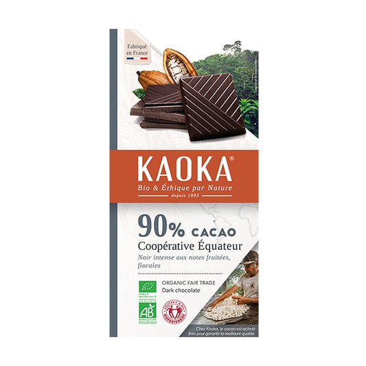 Ciocolata neagra 90% Ecuador 100g - Kaoka - Ciocolata