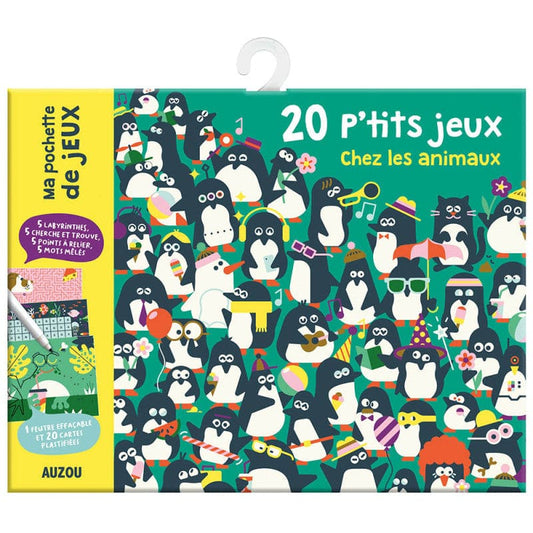 Colectie de 20 de mini jocuri cu animale - Auzou - Cadouri