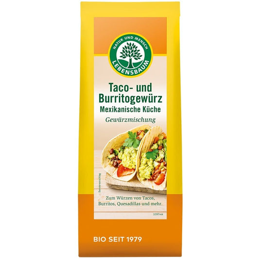 Condiment bio pentru taco si burrito 50 g Lebensbaum