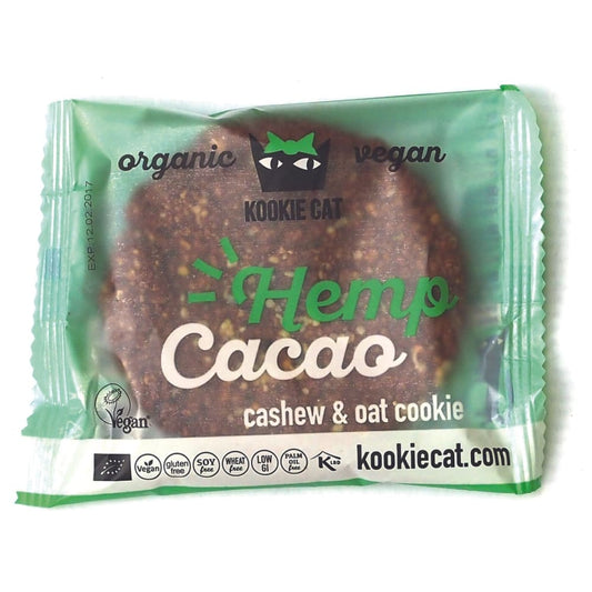 Cookie cu seminte de canepa si cacao fara gluten eco 50g -