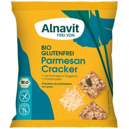 Crackers cu parmezan fara gluten bio 75g Alnavit - Alnavit