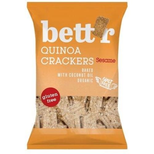 Crackers cu quinoa si susan fara gluten eco 100g Bettr -