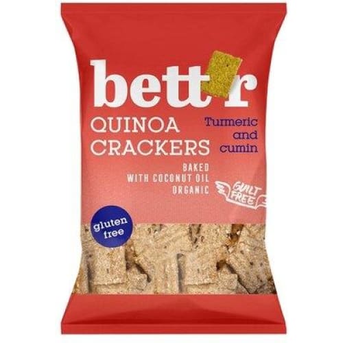 Crackers cu quinoa si turmeric fara gluten eco 100g Bettr -