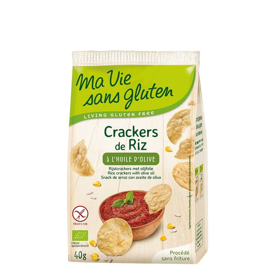 Crackers din orez cu ulei de masline - fara gluten 40g - Ma