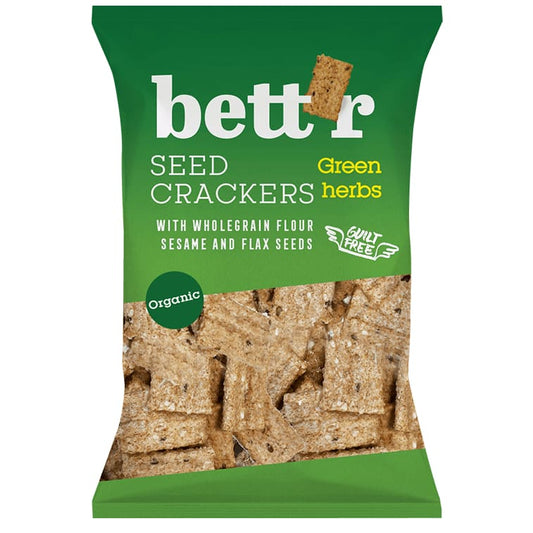 Crackers integrali cu ierburi eco 150g Bettr - Bettr -
