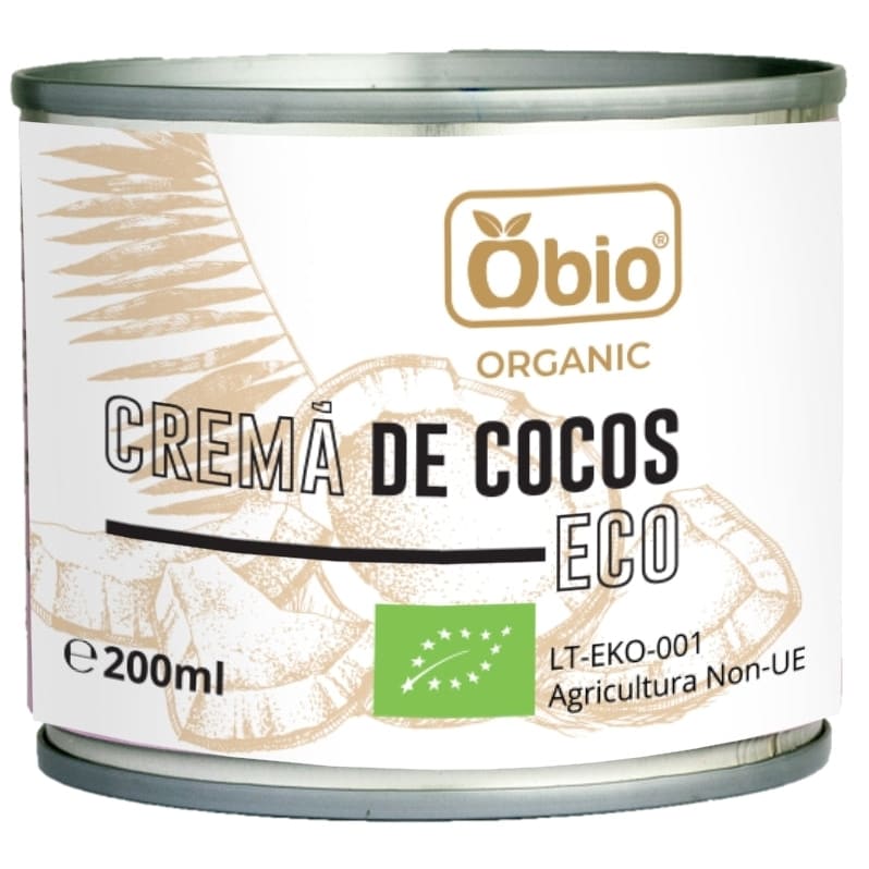 Crema de cocos bio 200ml Obio - Obio