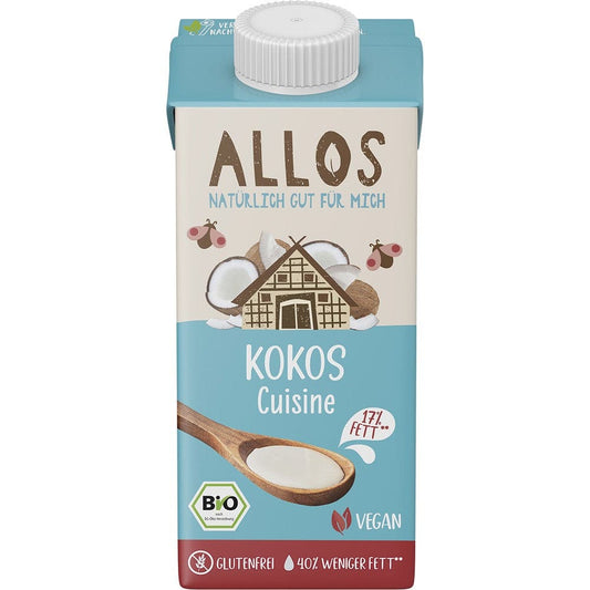 Crema de cocos bio pentru gatit 200ml - Allos - Tartinabile
