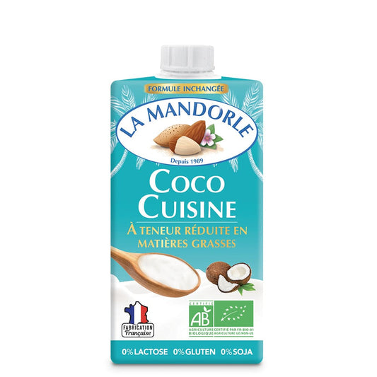 Crema de cocos pentru gatit 250ml - La Mandorle -
