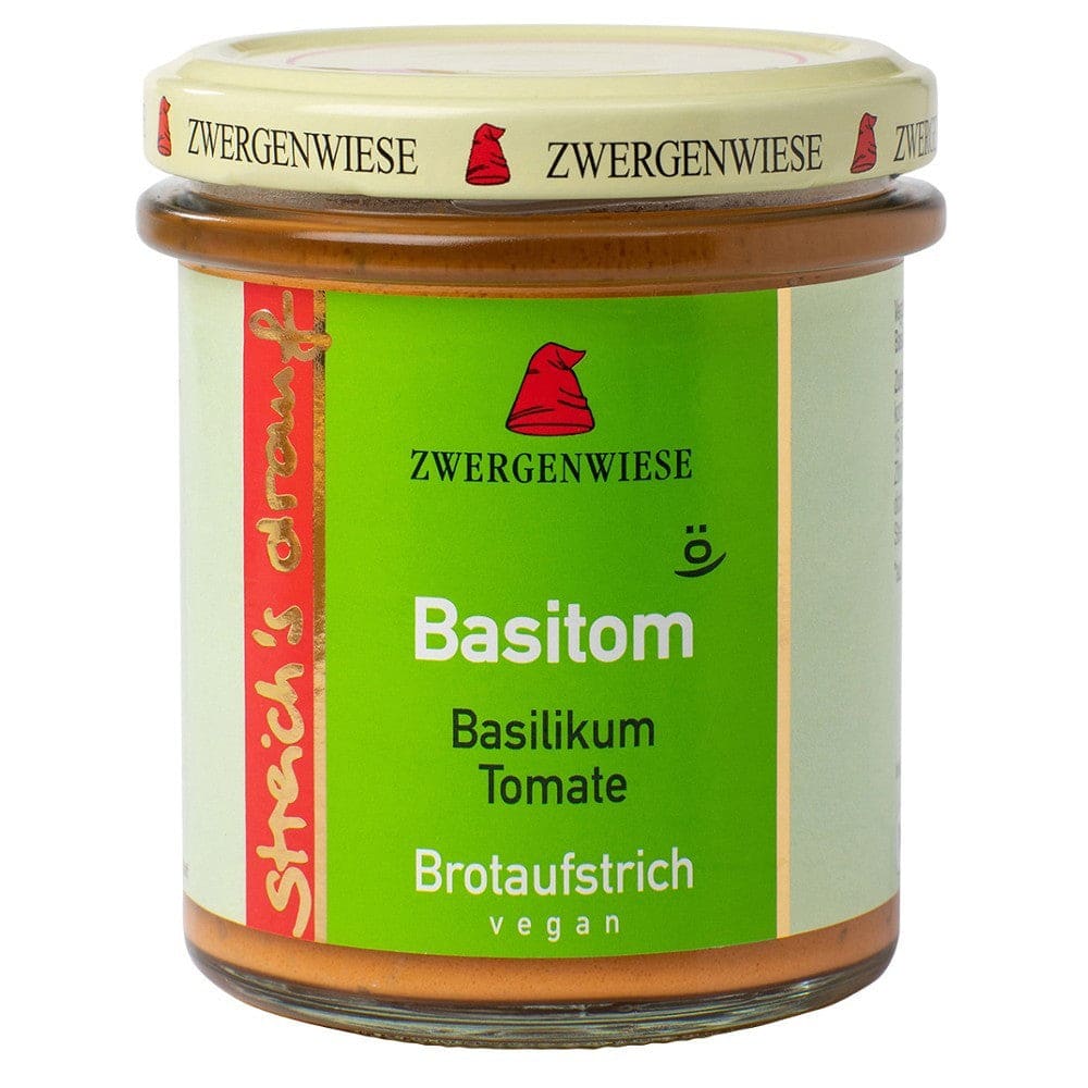 Crema tartinabila vegetala Basitom cu busuioc si tomate 160g