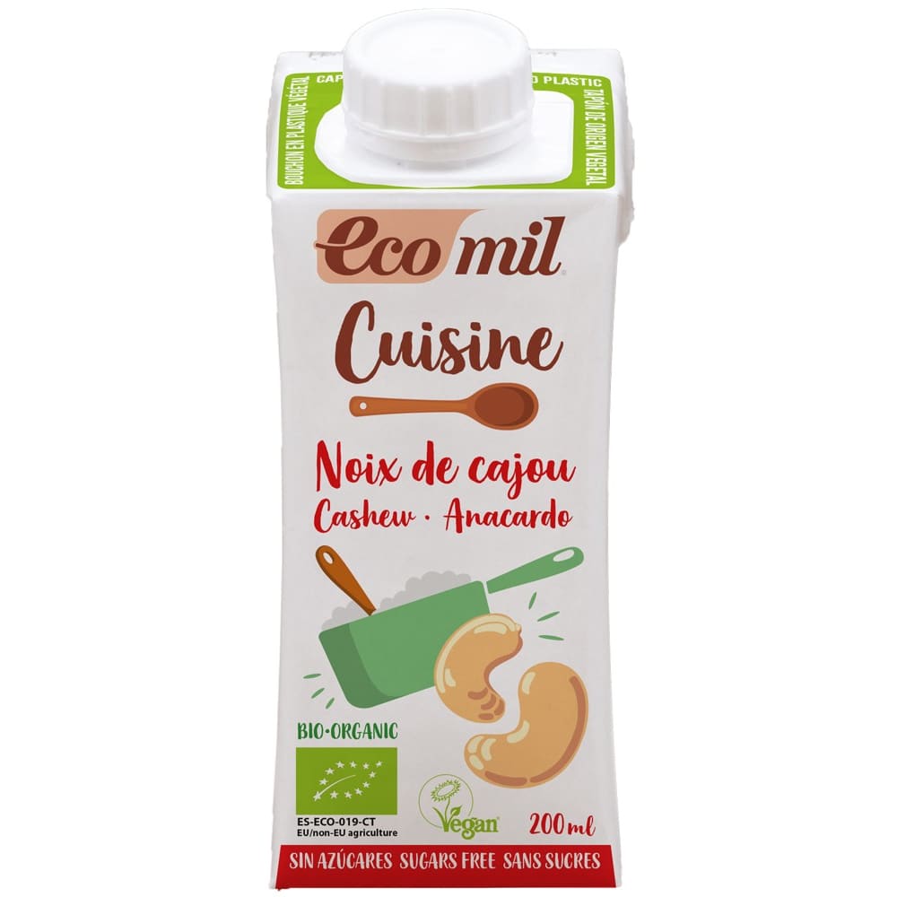 CREMA VEGETALA BIO PENTRU GATIT DIN CAJU 200 ML ECOMIL