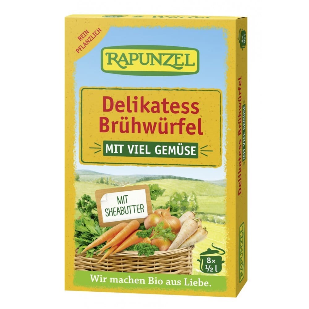 Cuburi de supa de legume bio delikatess 68g - Rapunzel -
