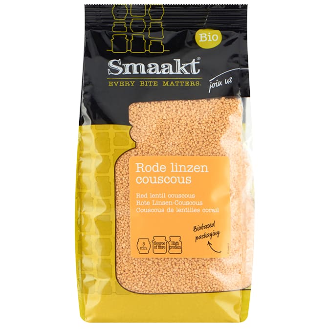 Cuscus din linte rosie bio 375g Smaakt - Smaakt - Altele